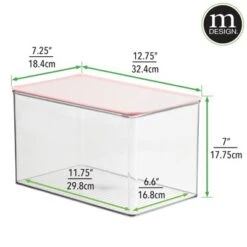 MDesign Plastic Stackable Closet Storage Bin Box With Lid, 4 Pack 13 MDesign Plastic Stackable Closet Storage Bin Box With Lid, 4 Pack -IRIS Storage Deals Store GUEST 29e2f9b1 a6ab 429a 858d cb288ff4fc9d