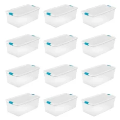 Sterilite Storage System Solution With 106 Quart Clear Stackable Storage Box Organization Containers With White Latching Lid -IRIS Storage Deals Store GUEST 2a0693b8 05b7 45bf affb efd59b9532c8