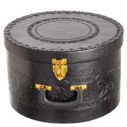 Creative Scents Round Hat Box Container With Gold Locking Lid And Sturdy Handle 17 Creative Scents Round Hat Box Container With Gold Locking Lid And Sturdy Handle -IRIS Storage Deals Store GUEST 2a427480 576c 4643 ae0b af4f9436e714