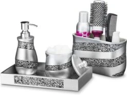 Creative Scents Silver Mosaic Vanity Mirror Tray -IRIS Storage Deals Store GUEST 2b4e05f2 2802 4542 ac8b 5ba045473ef1