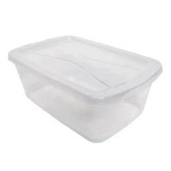 Rubbermaid Cleverstore Home/Office 6 Quart Clear Plastic Storage Tote Container Box Bin With Lid For Garage Or Basement, (12 Pack) -IRIS Storage Deals Store GUEST 2bf98920 7465 4568 8144 4cac61bbd9fc