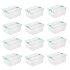 Sterilite Large Clear Plastic Stackable Storage Container Bin Box Tote With Clear Latching Lid Organizing Solution For Home & Classroom -IRIS Storage Deals Store GUEST 2c51fae1 b0b0 4f07 b12a 9edae8ecb63e
