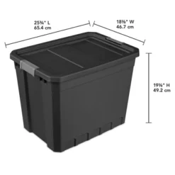 Sterilite Storage System Solution With 27 Gallon Heavy Duty Stackable Storage Box Container Totes With Grey Latching Lid For Home Organization -IRIS Storage Deals Store GUEST 2c53c8ff 4187 4581 88d9 d8ea1786a205 1