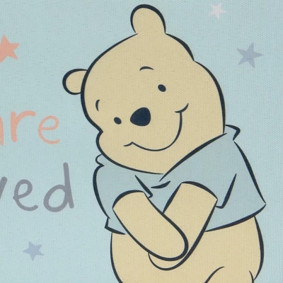 Lambs & Ivy Disney Baby Winnie The Pooh Blue Foldable Storage Basket/Container 2 Lambs & Ivy Disney Baby Winnie The Pooh Blue Foldable Storage Basket/Container - Image 2