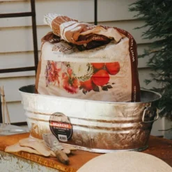 Camco Behrens 16 Gallon Round Galvanized Weatherproof Steel Tub With Wire Handle And Offset Bottom For Indoor Home And Outdoor Garden Use, Silver -IRIS Storage Deals Store GUEST 2d1e30f4 3a1c 467f a78b 3caa728ea8da