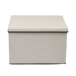 Household Essentials Wide Storage Box With Lid Natural With Brown Trim -IRIS Storage Deals Store GUEST 2d335e4b 9860 41e5 959a 3cab8a540c28