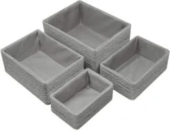 Sorbus Woven Storage Basket - 4-Piece Set -IRIS Storage Deals Store GUEST 2daff4f9 040d 488a b4c4 7a41d9b2bca2
