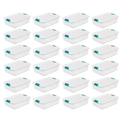 Sterilite Multipurpose Plastic Stackable Storage Box Container With Latching Lid For Home Or Office Organization 8 Sterilite Multipurpose Plastic Stackable Storage Box Container With Latching Lid For Home Or Office Organization - Image 8