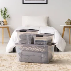 IRIS Stack And Pull Plastic Storage Bin