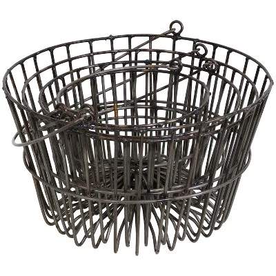 Sunnydaze Decor Sunnydaze Rustic Metal Nesting Baskets With Handles For Storage And Decor - 4 Pc 4 Sunnydaze Decor Sunnydaze Rustic Metal Nesting Baskets With Handles For Storage And Decor - 4 Pc - Image 4
