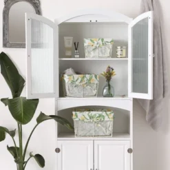 Design Imports Set Of 3 Antique Chicken Wire Lemon Print Liner Baskets White -IRIS Storage Deals Store GUEST 30813552 b073 48a9 a177 6f0b33515dce