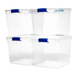 Homz Secure Latch Large Clear Stackable Storage Container Bin, 31 Quart, 4 Count 10 Homz Secure Latch Large Clear Stackable Storage Container Bin, 31 Quart, 4 Count -IRIS Storage Deals Store GUEST 30c467f2 9af1 4582 a89f 9506d9bf3264