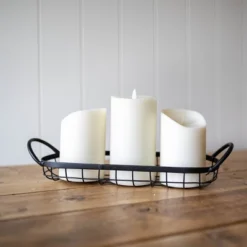 Oblong Black Metal Basket - Foreside Home & Garden -IRIS Storage Deals Store GUEST 3142eaef 11e2 4cdb a641 c855fa69c8e4