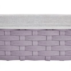 Juvale 5 Piece Set Woven Nesting Storage Baskets, Decorative Wicker Bins For Organizing, Lavender, 3 Sizes -IRIS Storage Deals Store GUEST 330369ea af64 43a1 acf7 efdc58d68c47
