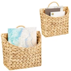 MDesign Woven Water Hyacinth Hanging Wall Storage Basket -IRIS Storage Deals Store GUEST 33251e72 5401 4da0 bf08 1c0d70631169