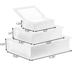 Vintiquewise Set Of 3 Velvet Vintage Storage Wooden Antique Classic Decorative Book Box Holder -IRIS Storage Deals Store GUEST 334bc2ab aaf8 482a 9304 e1febe034a09