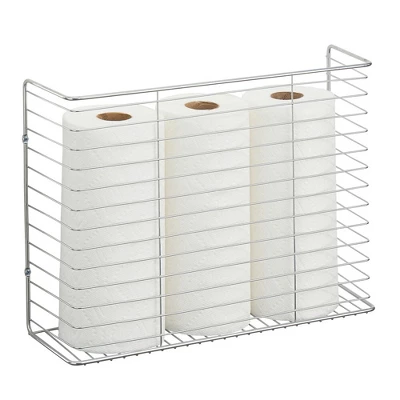 MDesign Metal Wall Mount Magazine Holder, Storage Organizer Rack 3 MDesign Metal Wall Mount Magazine Holder, Storage Organizer Rack - Image 3