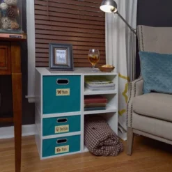 Niche Cubo Stackable Storage Organizer Cube White Wood Grain -IRIS Storage Deals Store GUEST 349fc0c0 a00d 40ae a7f5 b5cadaf087b9