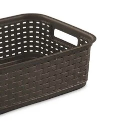 Sterilite Decorative Wicker-Style Short Weave Basket, Espresso 12726P06 (6 Pack) 9 Sterilite Decorative Wicker-Style Short Weave Basket, Espresso 12726P06 (6 Pack) -IRIS Storage Deals Store GUEST 34cc420b e7ff 447b b628 d5ce939d0b6c