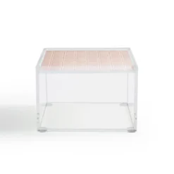 Little Arrow Design Co Organic Chevron In Rose Acrylic Box - Deny Designs -IRIS Storage Deals Store GUEST 35cb6b2e 7035 4a67 aac4 767fbd54a628