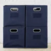 Niche Cubo 4pk Foldable Fabric Storage Bin With Label Holder Blue