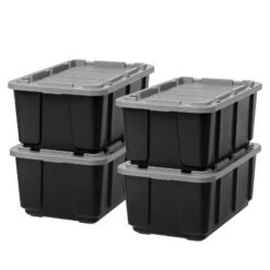IRIS USA 27Gal/108qt Large Heavy-Duty Storage Plastic Bin Tote Container For Garage With Durable Lid -IRIS Storage Deals Store GUEST 368e471b 226e 4795 aff7 c11ed5e3d285