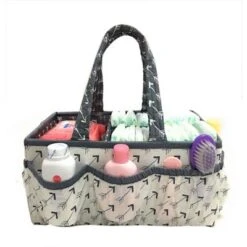 Bacati - Gray Arrows Storage Caddy