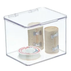 MDesign Stackable Plastic Bathroom Organizer Box With Lid, 2 Pack -IRIS Storage Deals Store GUEST 37279d65 249f 4a49 b375 28467ac73ff6