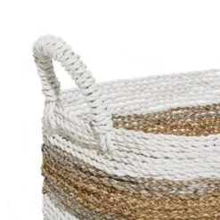 2pk Wood Natural Storage Baskets White - Olivia & May -IRIS Storage Deals Store GUEST 374528f3 f40e 481e b307 e577df1ebc15