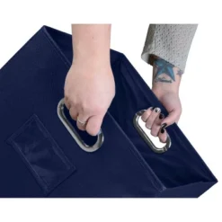 Niche Cubo 4pk Foldable Fabric Storage Bin With Label Holder Blue -IRIS Storage Deals Store GUEST 376adbf8 5c36 4d96 a7c9 815143c8090a