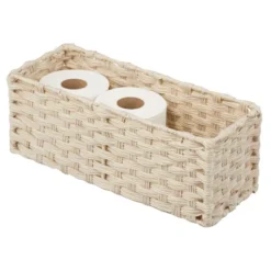 MDesign Woven Seagrass Toilet Tank Storage Basket For Bathroom 17 MDesign Woven Seagrass Toilet Tank Storage Basket For Bathroom -IRIS Storage Deals Store GUEST 3773098a ebd5 4bae aff4 3e6c595ab9bc