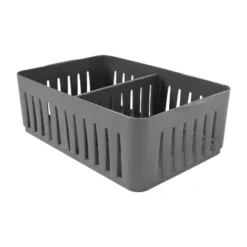 Simplify Stackable Organizer Bin With Adjustable Dividers Gray -IRIS Storage Deals Store GUEST 37a6dd6f 2685 49f3 970d 049c5f665316