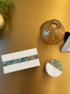 Rainbow Mother Of Pearl White Marble Center Stripe Box - Anaya -IRIS Storage Deals Store GUEST 37ccb317 3c61 41c2 a082 4ef7354f2eed