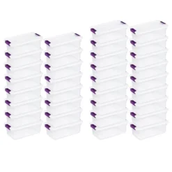 Sterilite 6 Quart Plastic ClearView Multipurpose Stacking Storage Container Tote With Secure Latching Lid For Home And Office Organization -IRIS Storage Deals Store GUEST 38203f33 28c3 4244 806a fb11a3c5427c