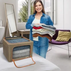 Sorbus Stackable & Foldable Clothes Organizer Storage Bins With Metal Frame -IRIS Storage Deals Store GUEST 38d084ce af99 4e83 bd67 50cd732719db