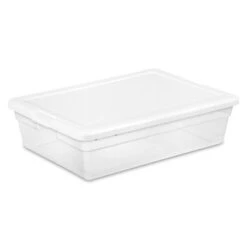 Sterilite Multipurpose Clear Plastic Stacking Storage Container Tote With Secure Lid For Under Bed Or Closet Organization -IRIS Storage Deals Store GUEST 394c440b 68a8 4556 8cd8 75861ba3065c