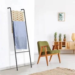 NEX 4 Tier Ladder Style Towel Rack Black 7 NEX 4 Tier Ladder Style Towel Rack Black -IRIS Storage Deals Store GUEST 3964a7b1 f43d 4096 b418 824d35765da7