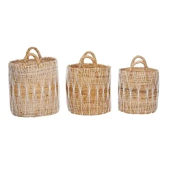 3pk Banana Leaf Storage Basket Brown - Olivia & May 7 3pk Banana Leaf Storage Basket Brown - Olivia & May -IRIS Storage Deals Store GUEST 39a3751c a842 429b 8aa6 5218605aa7fa