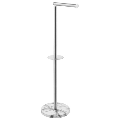 MDesign Toilet Paper Roll Holder Stand/Dispenser - Brushed Stainless - Bronze 12 MDesign Toilet Paper Roll Holder Stand/Dispenser - Brushed Stainless - Bronze - Image 12