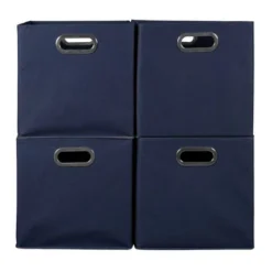 Niche Cubo 4pk Foldable Fabric Storage Bin With Label Holder Blue -IRIS Storage Deals Store GUEST 3a8516f6 30d2 452a aec2 5968a581aebc