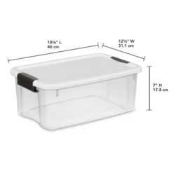 Sterilite 4 Sets Of 116-Quart & 6 Sets Of 18-Quart Heavy-Duty Stackable Clear Latch Lid Storage Container Tote For Home Organization -IRIS Storage Deals Store GUEST 3aa69cab 06e8 4fc2 8069 24a1e3a800fa