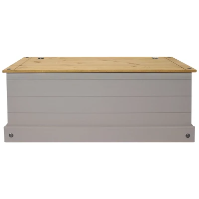 Sunnydaze Decor Sunnydaze Indoor Trunk With Handles - Solid Pine Construction - 39.5" W 4 Sunnydaze Decor Sunnydaze Indoor Trunk With Handles - Solid Pine Construction - 39.5" W - Image 4