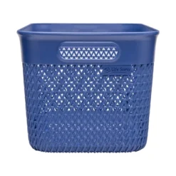 Life Story 16 Quart Lightweight Heavy Duty Woven Trendy Storage Organizer Holder Bin Basket W/ Built In Handles For Household Storage, Blue (12 Pack) -IRIS Storage Deals Store GUEST 3ba03fbc 5523 4867 a882 3d58a600ab1e