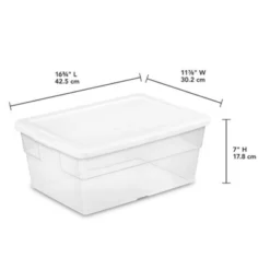 Sterilite 16 Qt Clear Plastic Secure Latching Storage Containers, 12 Pack & 6 Quart Lidded Storage Tote For Home And Office Organization, 24 Pack -IRIS Storage Deals Store GUEST 3ba6680e dd32 4d6a a988 f80a20f5ff54