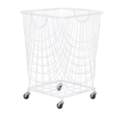 French Country Iron Storage Cart White - Olivia & May -IRIS Storage Deals Store GUEST 3c05068b e584 4d46 a190 cc90b8170622
