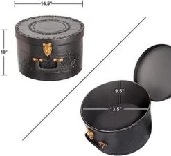 Creative Scents Round Hat Box Container With Gold Locking Lid And Sturdy Handle 14 Creative Scents Round Hat Box Container With Gold Locking Lid And Sturdy Handle -IRIS Storage Deals Store GUEST 3c5ae48c 5de8 4702 9230 fec0e69ebfeb