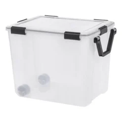 IRIS WeatherPro Plastic Storage Bin Clear With Lid -IRIS Storage Deals Store GUEST 3d03e06e 6db9 47da b270 e8a80e2ea8db
