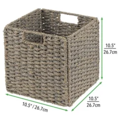 MDesign Woven Seagrass Home Storage Basket For Cube Furniture, 2 Pack -IRIS Storage Deals Store GUEST 3d570f62 6bcc 4884 9814 bab8df3582f3