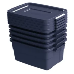 Rubbermaid Roughneck 3 Gallon Rugged Storage Tote With Lid And Handles For Home, Basement, Garage, (6 Pack) -IRIS Storage Deals Store GUEST 3d8ce60c 9aa3 46ae 94ae 92f92d3cdc48