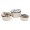 Honey-Can-Do Set Of 3 Cotton Rope Baskets White